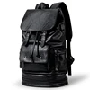 New Preppy Style Men Backpack High capacity Backpack Fashion PU Leather Casual Travel SchoolBag PU leather Back Bag 4