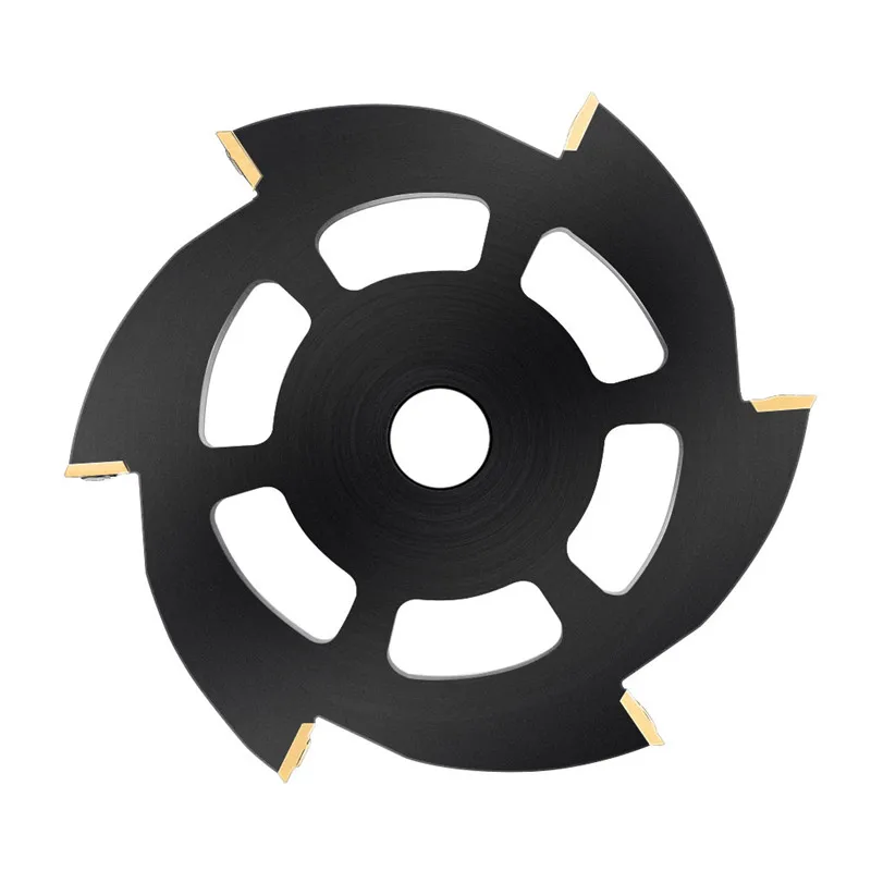 

115mm Wood Carving Disc Titanium Coated 6 Square Round Carbide Inserts Angle Grinder Disc Wood Shaping Disc Woodworking Cutting