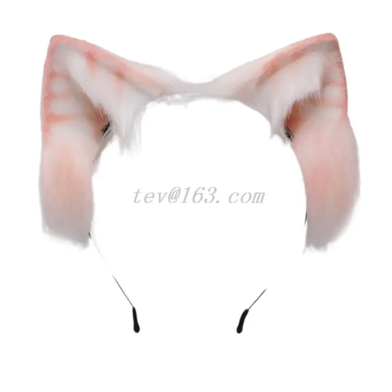 Lovely Animal Faux Fur Wolf Ears Headband Realistic Furry Fluffy Hair Hoop Lolita Anime Masquerade Cosplay Costume wonder woman costume Cosplay Costumes