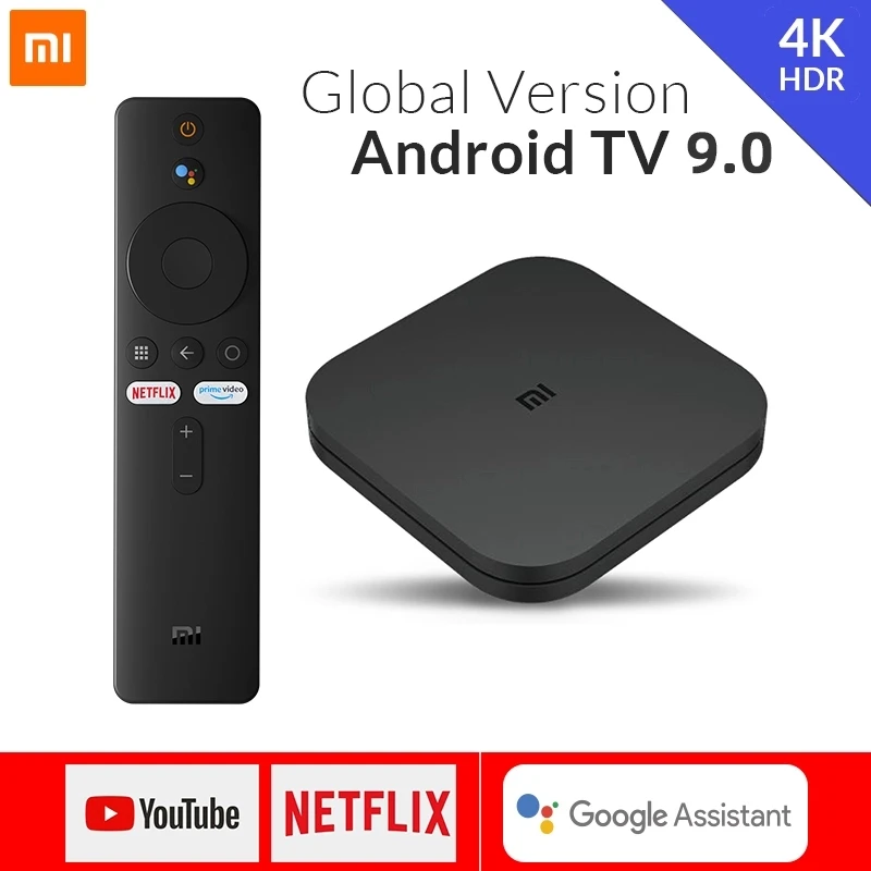 Глобальная версия Xiaomi Mi TV Box S Android 9 0 4K HDR 2G 8G Wi Fi Google Cast Netflix Media Player смарт управление