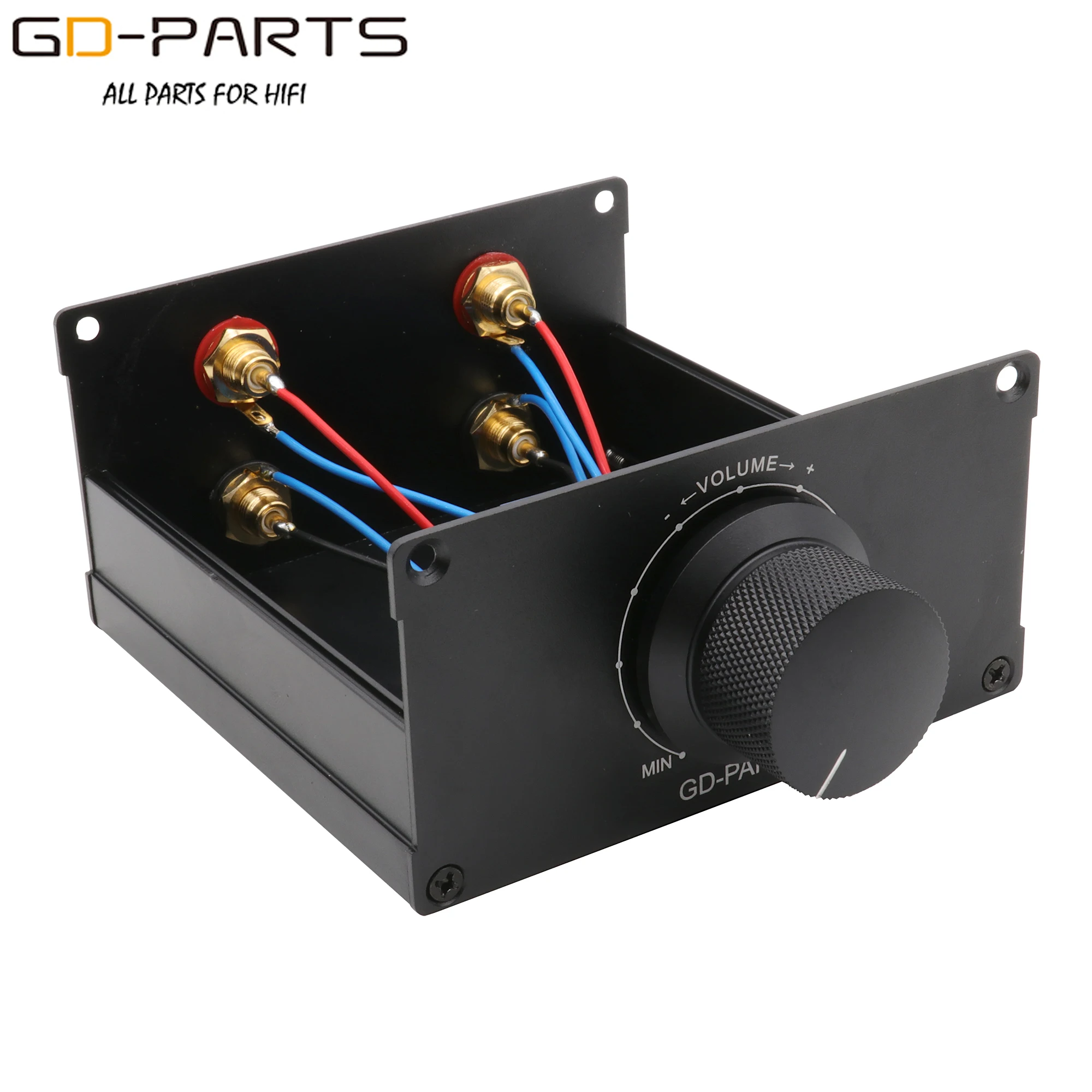 Caixa de Controle do Controlador de Volume Áudio do Pré-amplificador Passivo Estéreo Alps Potenciômetro Atenuador Chassi Alumínio Rk16 Rk27 - Image 4