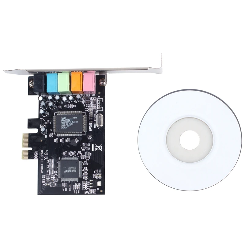 6 портовая звуковая карта PCI E 5 1 CMI8738 кинотеатральная стереоакустическая