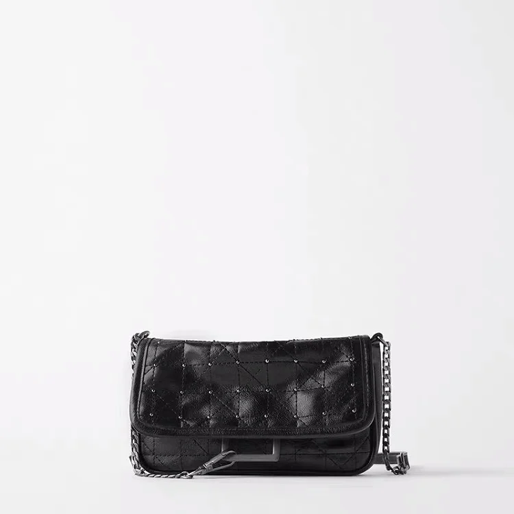 Новые модные заклепки bolsos de cuero suave de lujo Bolsos De bolsos de disevienador multibolsillo bandolera bolsos de hombro para m