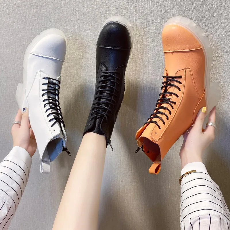 COOTELILI/Женская обувь Ботильоны из мягкой кожи Botines Mujer Удобные женские Ботинки на