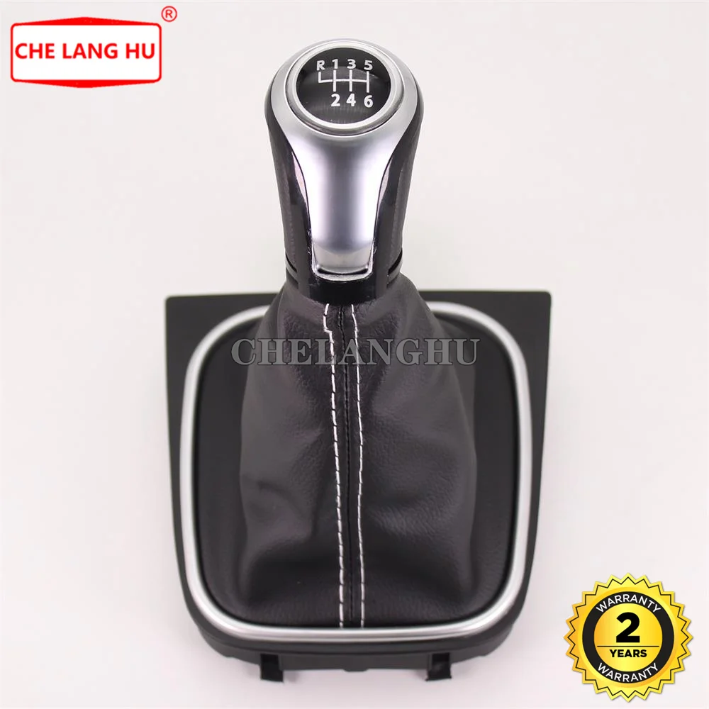 For VW Jetta Variant Sportwagon Wagon 2007 2008 2009 2010 2011 2012 2013 2014 car 6 speed Gear shift knob pu leather Boot | Автомобили и
