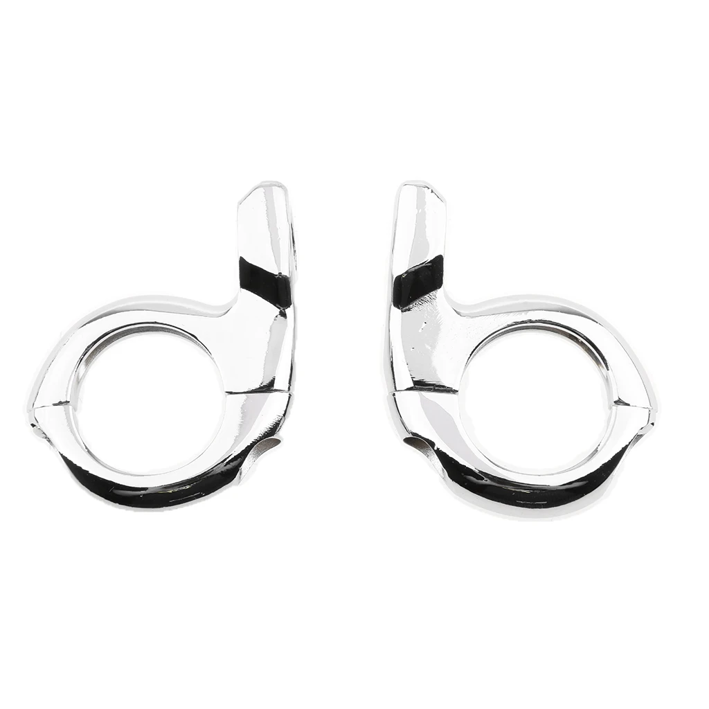 25mm Motorcycle Handlebar Turn Signal Mirror Mount Clamps for Yamaha Black