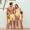 PatPat  New Arrival Summer Yellow Family  Matching Swimsuits  Family Matching Outfits Mommy and Me Swimwear ► Photo 3/6