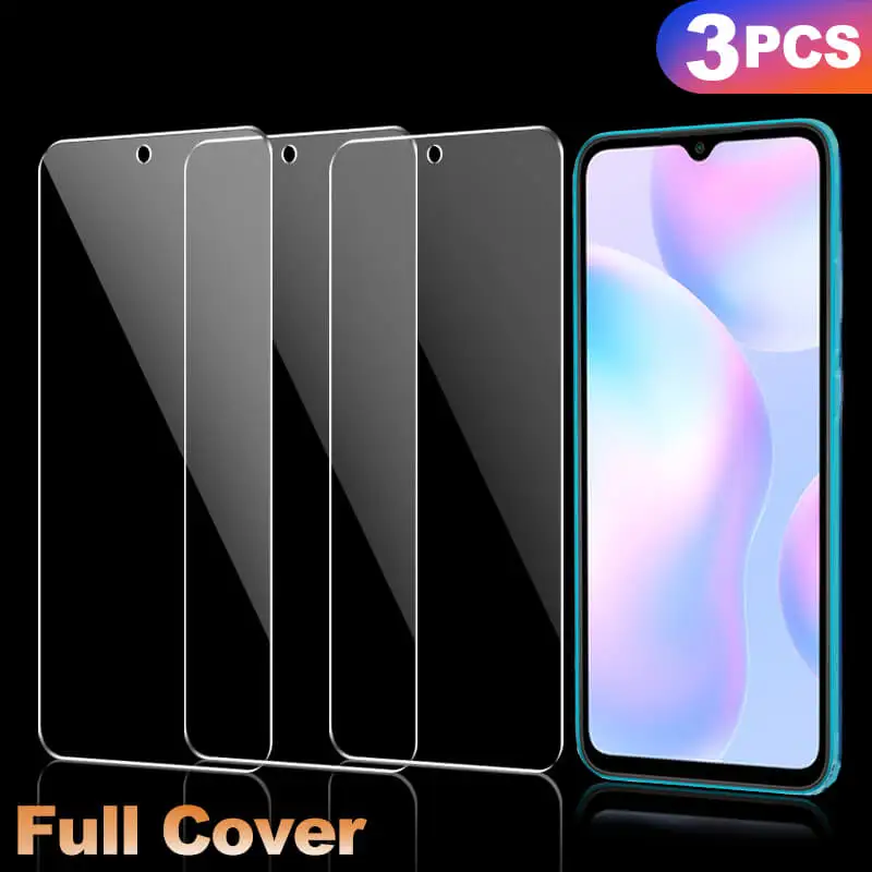 3 шт. Защитное стекло для Xiaomi Redmi 9A полное покрытие Xiomi M2006C3LG защита экрана Xaomi Redmi9A A9
