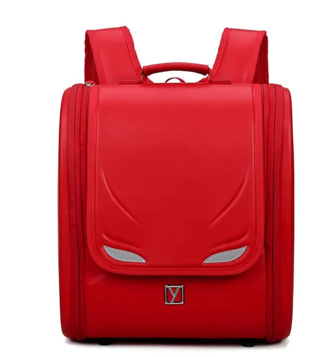 Лучший Школьный рюкзак с колесами, школьные сумки на колесах, ортопедические рюкзаки, Детские японские сумки на колесиках, детский подарок - Цвет: Красный