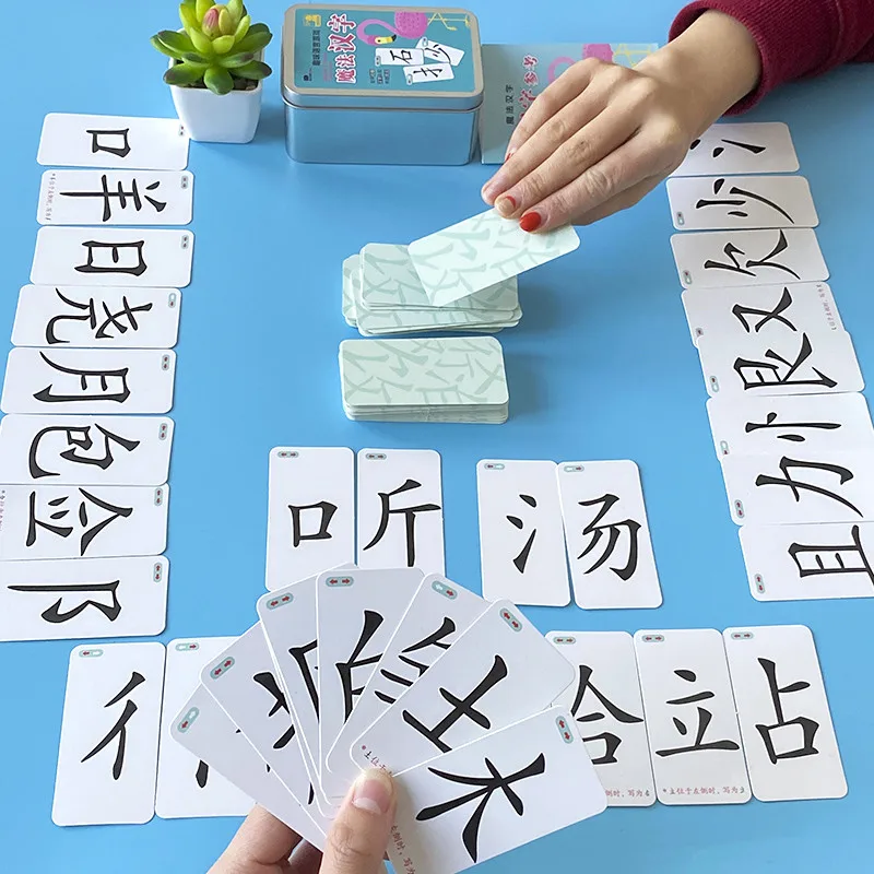 La magia de los caracteres chinos de los niños combinación de Radical de los radicales de alfabetización tarjetas de vocabulario preescolar Juguetes
