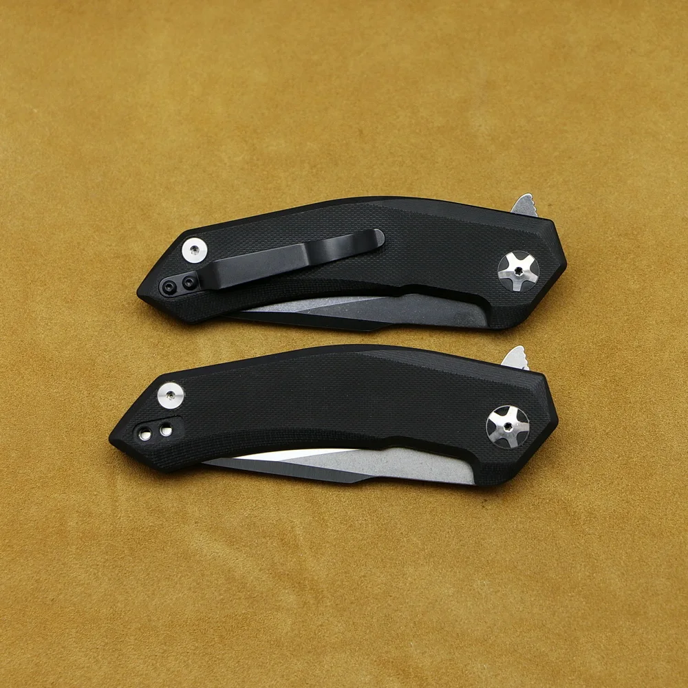 Складной нож ZT0095 карманный клинок 9CR18MOV рукоятка G10 для рыбалки кемпинга охоты