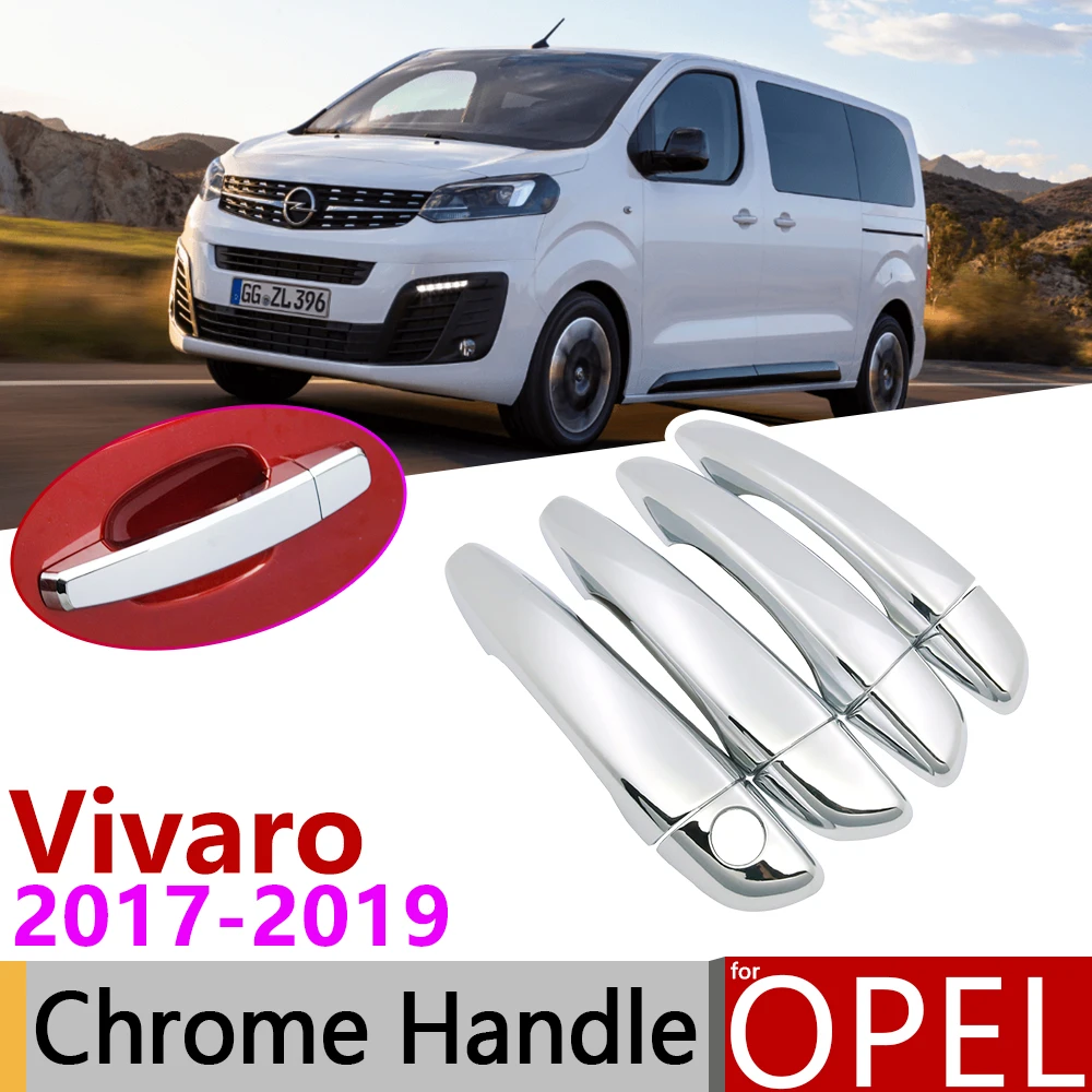 Крышка ручки двери для Opel Vauxhall Vivaro Life 2017 2018 2019 из 4 дверей хромированная крышка
