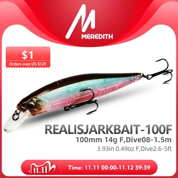 ON SALE ❤️ MRERDITH RealisJARKBAIT 100F 14g Hot Model Fishing Lure Hard Bait 24Color For Choose Minnow Quality Professional Depth0.8-1.5m - discount item 50% OFF Sports & Entertainment