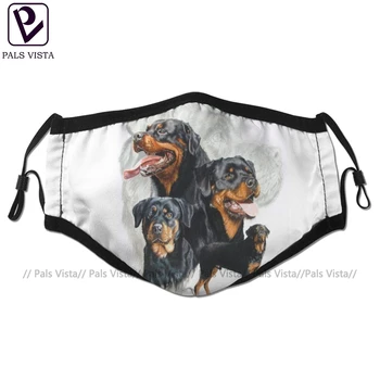 

Rottweiler Mouth Face Mask Rottweiler Medley Facial Mask Kawai Cool with 2 Filters for Adult