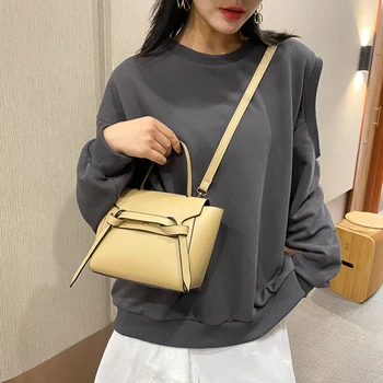 

Popular Simple Female Daily Bag Casual PU Shoulder Crossbody Bag Women Simple Travel Messenger Totes Handbag