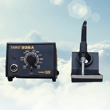 

TK-936A Repair Rework Soldering Station Lead-Free Soldering Iron 60W Metal Shell SMD Welder C1321 Pluggable Ceramic Heater