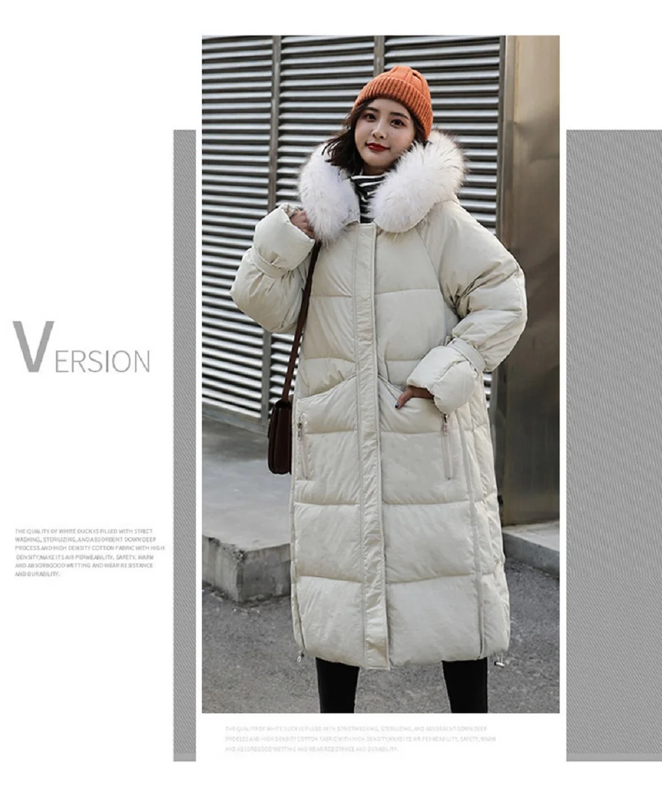 Abrigos Mujer Invierno новая парка Корейская Женская Длинная зимняя женская шапка Толстая свободная хлопковая куртка женские зимние пальто