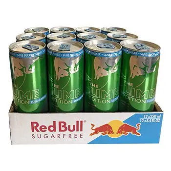 

Red Bull Lime Sugarfree 12x250 ml Dose (Energy Drink Limette zuckerfrei ) BE/NL