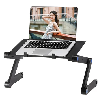

Protable Adjustable Notebook Computer Desk Portable TV Bed Tray Table Rack Notebook Table Rack With Mouse Pad For Home