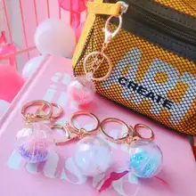 Креативная звезда серии Кулон Брелок Круг сохраненные свежими цветок серии подвеска автомобиль брелок Douyin INS-style