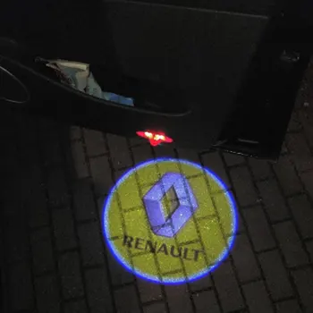 

2X LED Car Door Ghost Shadow Logo Projector Welcome Light For Renault Espace Laguna Megane Vel Satis Latitude Talisman 2012 2013