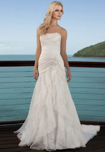 

free shipping bandage 2018 crystal picture panel elegant Beach Bridal Gown beautiful sweetheart mother of the bride dresses