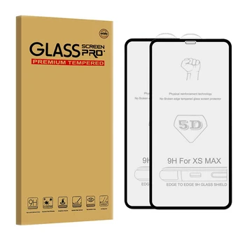 

CAMDEMS 5D 6D 10D 100PCS 2in1 Tempered Glass for iphone 11pro max 11 xs max xr x 8 8plus 6S 6 7 full coverage screen protector