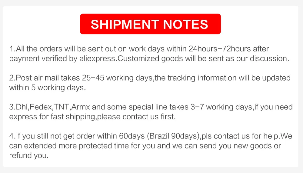 Shipment NOTES (2)