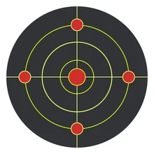 

BC 100pcs/Roll Shooting Target Adhesive Shoot Targets Splatter Reactive Stickers 12cm Flowering Splash Reactivity Shooting Aim