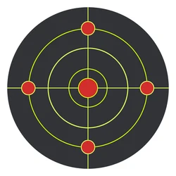 BC 100pcs/Roll Shooting Target Adhesive Shoot Targets Splatter Reactive Stickers 12cm Flowering Splash Reactivity Shooting Aim