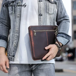 Laptop Briefcase Men 13.3 15.4 16 inch Cowhide Handbag Sleeve Tablet Pouch Case For iPad Macbook Lenovo Thinkpad Matebook Funda