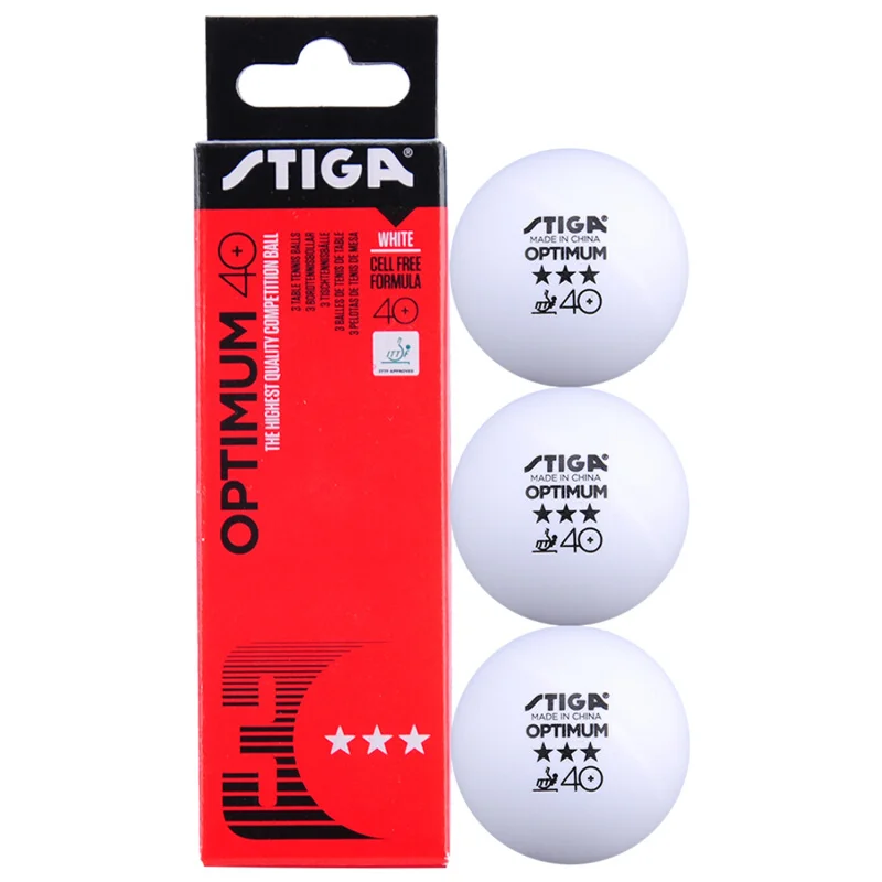 Stiga table tennis balls 3 star 40+ plastic 40 poly training official
