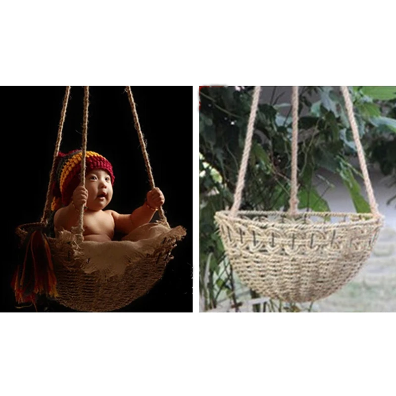 New Newborn Photography Prop Basket Posing Nest Newborn Baby Posing Photo Prop Bowl-shape Hanging Basket Baby Posing Prop