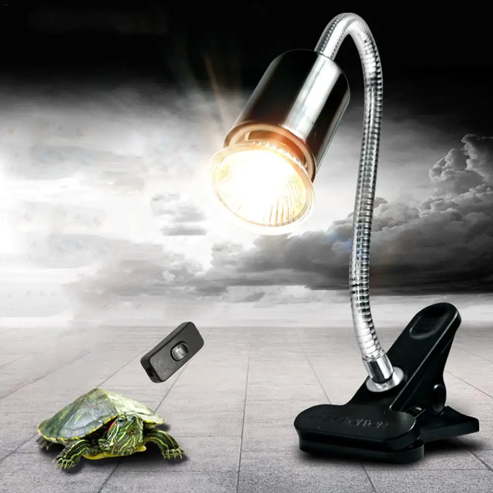 

Reptile Lamp Set With Clip-on Bulb Lamp Holder Amphibians Lizards Turtle Basking UV Light Bulbs Tortoises Basking Heating Lamp