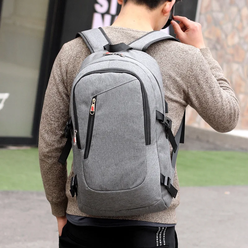 

New Style Korean-style Casual Men Backpack Large Capacity Outdoor Travel Backpack Schoolbag