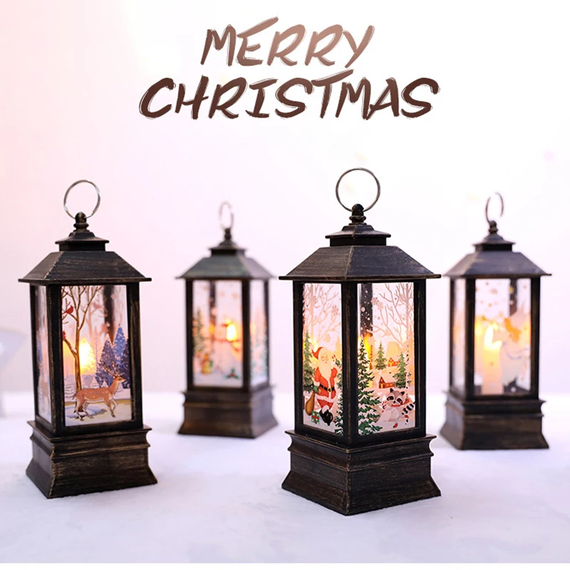 Рождественские украшения для дома светодиодный Рождественские лампы в форме свечи с светодиодный Чай светильник свечи Рождественская елка украшения Рождество украшения с утолщённой меховой опушкой