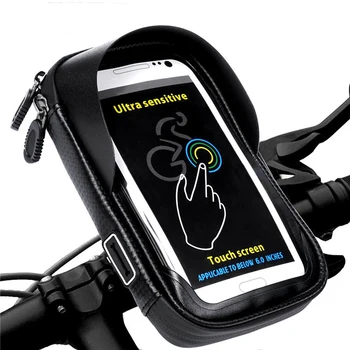 

Universal Bike Mobile Phone Holder Support Stand Waterproof Bag For iPhone X 8 Plus S8 V20 GPS Bicycle Moto Handlebar Bag