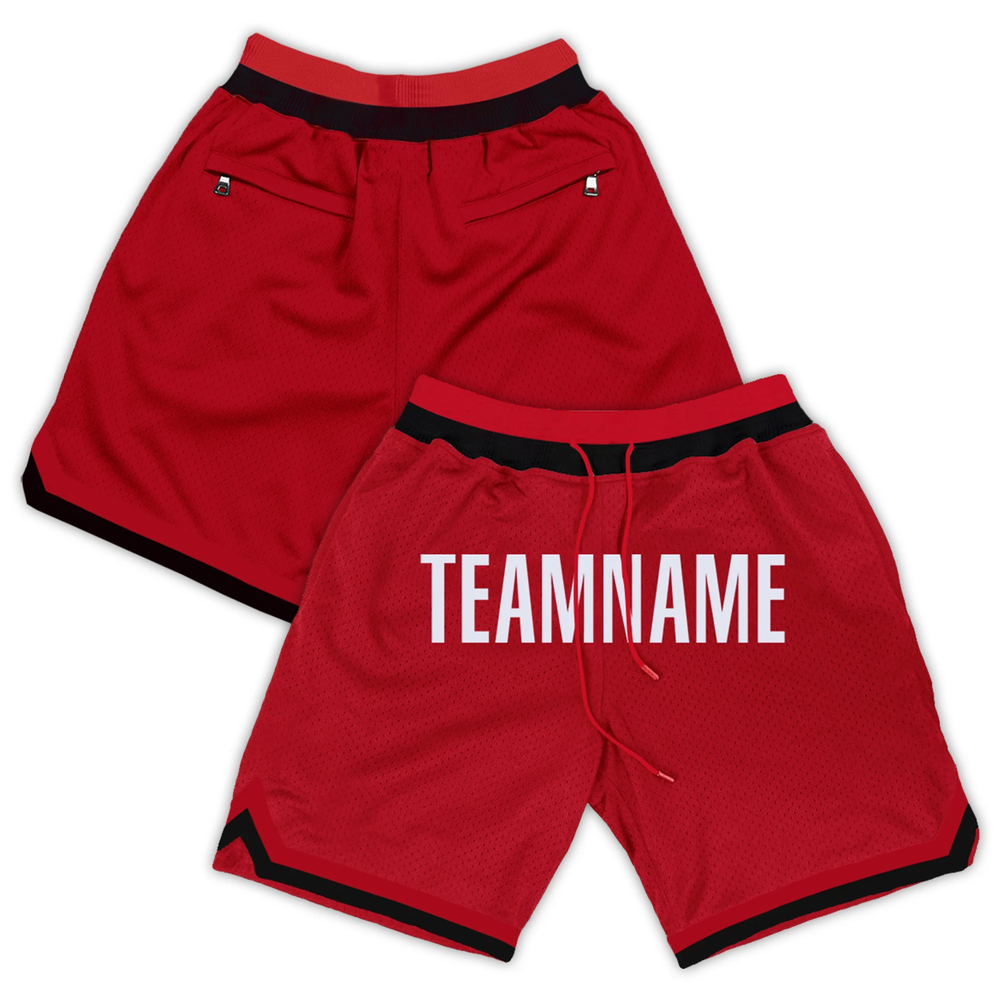 nba team shorts with name on front