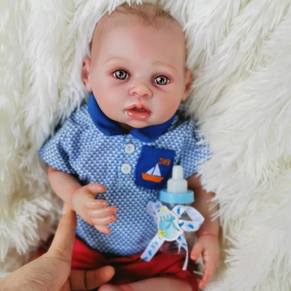 16 дюймов Кукла Reborn настоящая Реалистичная кукла мягкая силиконовая Реалистичная кукла Reborn Реалистичная раннее развитие ребенка игрушки Brinquedos