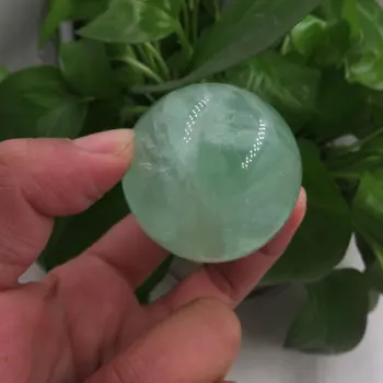 

159g 45mm 100% Natural Green Fluorite Stone Quartz Crystal Ball Sphere Fengshui Stone Ball