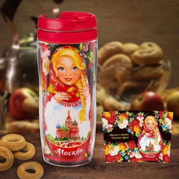 

Thermo glass “Moscow. Matryoshka ", 350 ml