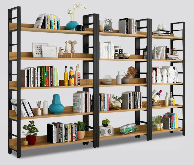 

Tieyi steel wood display shelf shelf storage shelf