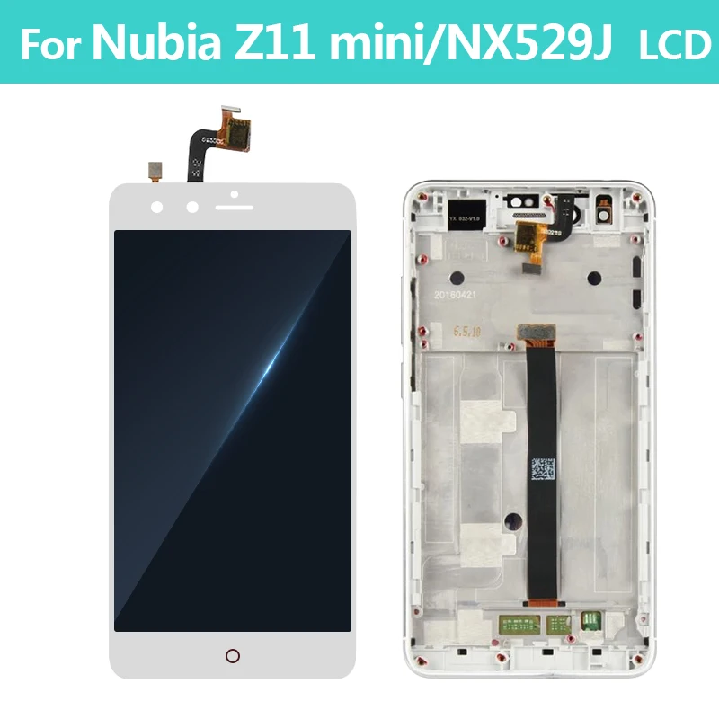 5,0 ''ЖК-для zte Nubia Z11 Mini NX529J NX549 ЖК-дисплей с сенсорным экраном дигитайзер для zte Z11 NX531J экран дисплея