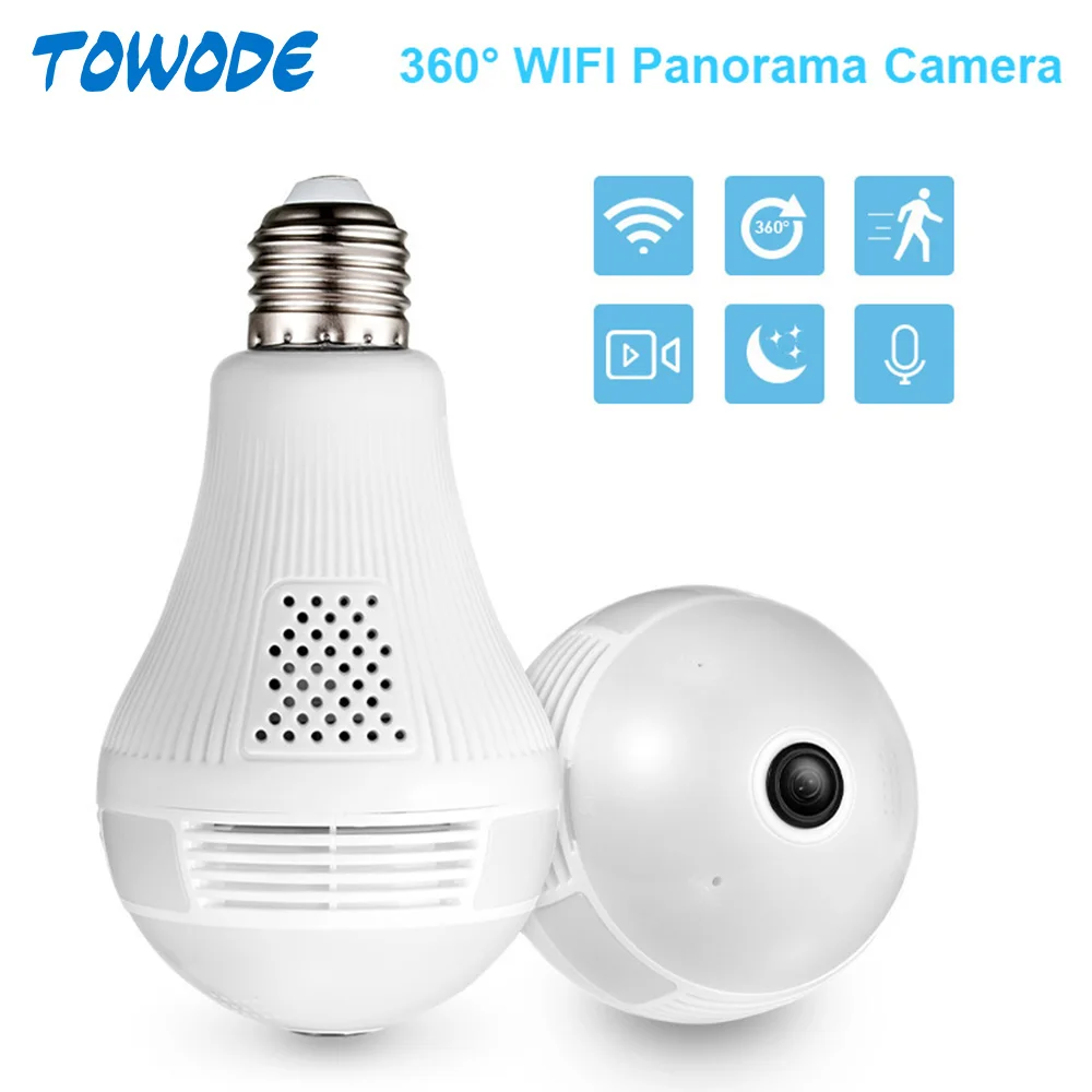 IP-камера TOWODE панорамная с поддержкой Wi-Fi 960P 360 градусов | Безопасность и защита