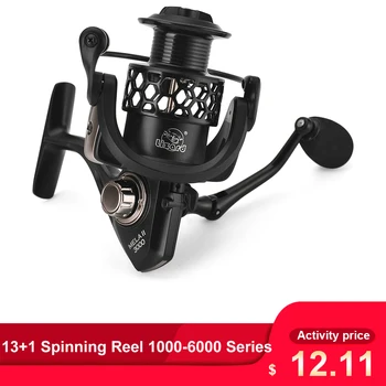 

13+1 Ball Bearings Spinning Reel 1000-6000 Series Lightweight Hollow Carp Fishing Reel Spool Saltwater Fishing Accessories