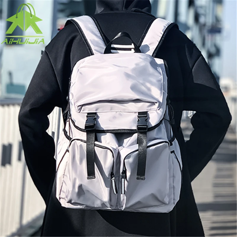 

Waterproof Nylon Unisex Backpack Women 2020 Shoulder Bag Male Anti-theft Travel Backpack Large Backpack Teenage School Backpack