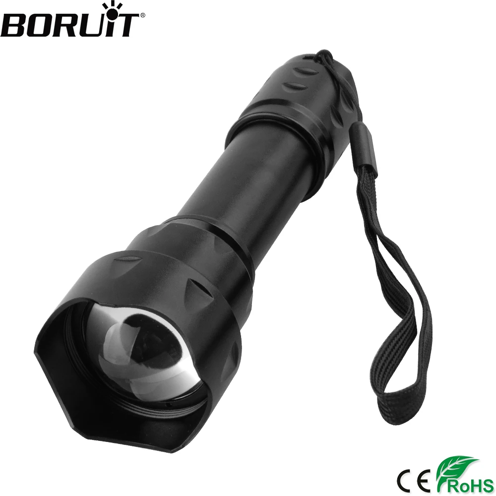 US $16.72 BORUiT T20 10W IR Flashlight 850nm Night Vision Zoomable Torch LED Infrared Flashlight Tactical Hunting Flashlight