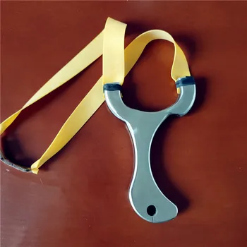 

Powerful Flat rubber band Slingshot Stainless Steel Hunting Sling Shooting Practice Accessories Outdoor Games Catapult 2020 New