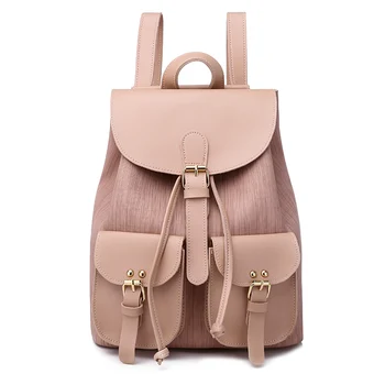 

2020 New Backpack for Women Leather Bagpack Feminine Mochilas Fashion Large Schoolbag For Teenagers Girls Candy Color Bag