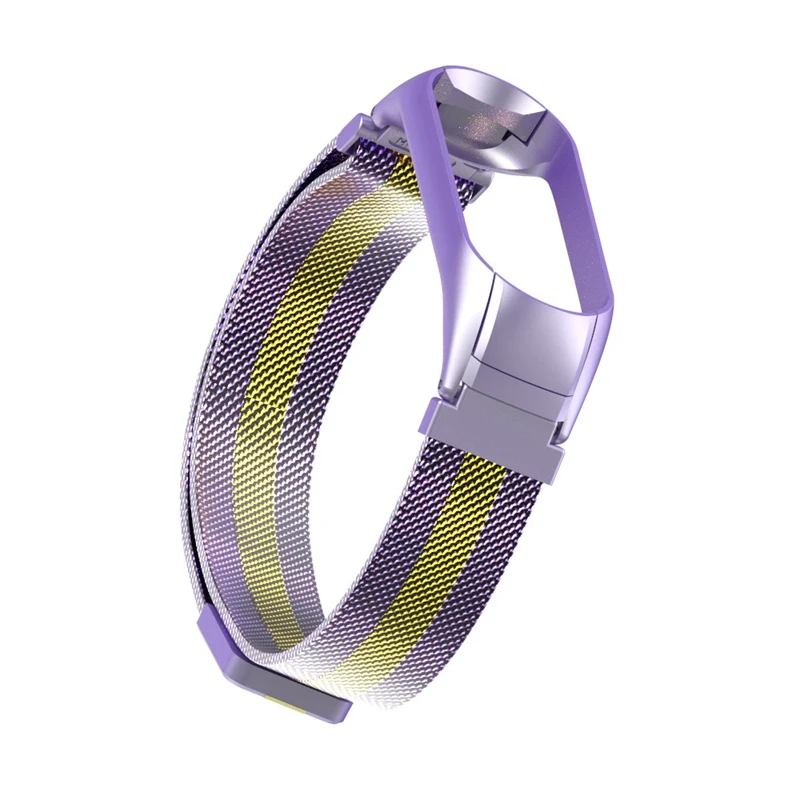 OLLIVAN цветной металлический браслет mi lanese Loop для Xiaomi mi Band 4, браслет на запястье, адсорбционный магнит, браслет mi band 4, стальной, Радужный